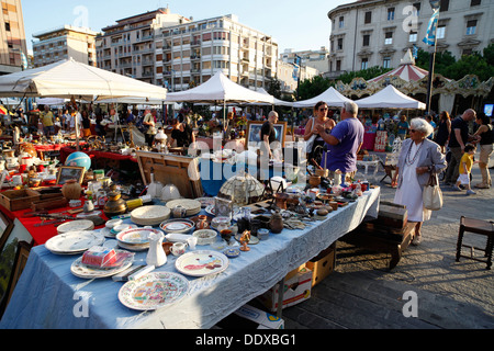 Mercato di antiquariato, Pescara, Italia. Foto Stock