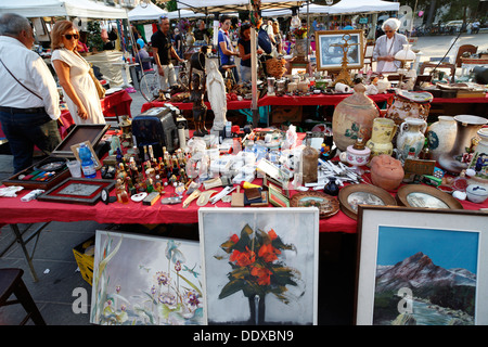 Mercato di antiquariato, Pescara, Italia. Foto Stock