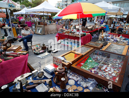 Mercato di antiquariato, Pescara, Italia. Foto Stock