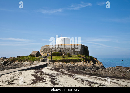 Fort Grey, la II Guerra Mondiale il tedesco difese e fortificazioni in Guernsey, Isole del Canale, REGNO UNITO Foto Stock