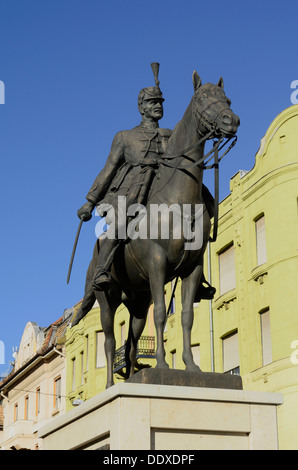 Csongrad Affitto Szeged Ungheria Europa ussaro statua commemorativa Foto Stock