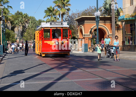 Auto Rossa Carrello, Disneyland, California Adventure Park, Anaheim Foto Stock