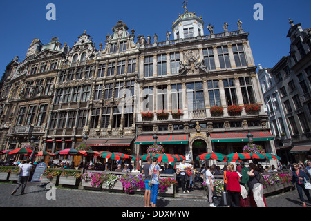 Grote Markt Grand Place Bruxelles Bruxelles Belgio Belgique Europa belga Foto Stock