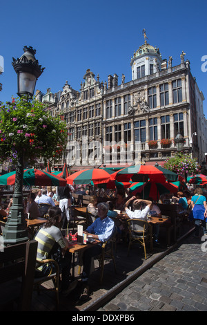 Grote Markt Grand Place Bruxelles Bruxelles Belgio Belgique Europa belga Foto Stock