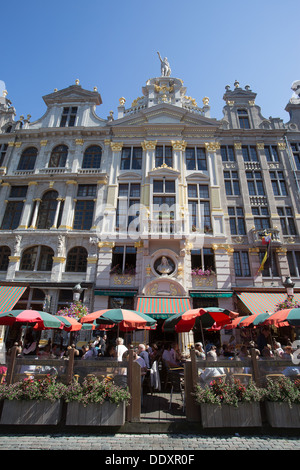 Grote Markt Grand Place Bruxelles Bruxelles Belgio Belgique Europa belga Foto Stock