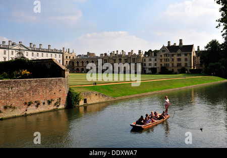 Gli scommettitori sul fiume Cam, Cambridge, Regno Unito Foto Stock