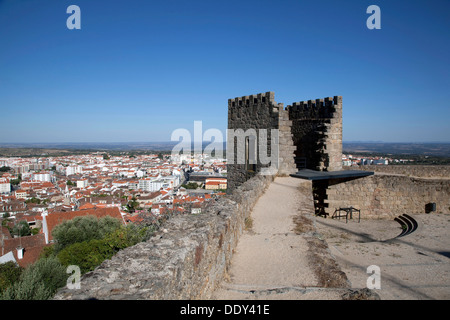 La vista sulla città dal Castello, il Castelo Branco, in Portogallo, 2009. Artista: Samuel Magal Foto Stock