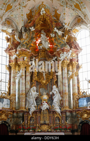 Ex Chiesa Collegiata della Natività di Maria, altare maggiore Foto Stock