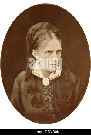 Anna Dostyevskaya, moglie di autore russo Fëdor Dostoevskij, tardo XIX o agli inizi del XX secolo. Artista: NA Lorenkovich Foto Stock
