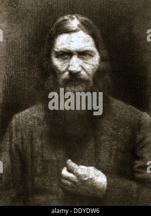 Rasputin, Russo mistica, nei primi anni del XX secolo. Artista: sconosciuto Foto Stock