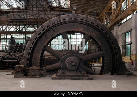 Grande motore a gas di 1914, Heinrichshuette Ferriera, Museo del Ferro e acciaio con il più antico conservato altoforno in Foto Stock