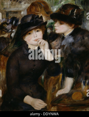 "Due ragazze in nero", 1880-1882. Artista: Pierre-Auguste Renoir Foto Stock