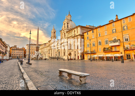 Piazza Navona a Roma Foto Stock