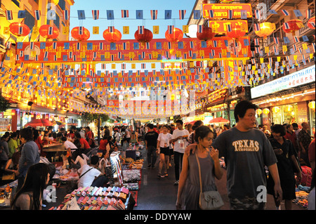 Capodanno cinese a Bangkok Chinatown Foto Stock