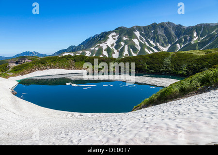 Tateyama mountain range Mikuriga pond Prefettura di Toyama Foto Stock