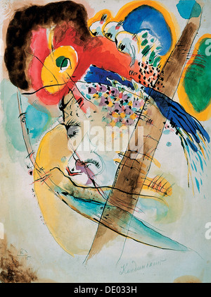 "Uccelli esotici', 1915. Artista: Vassily Kandinsky Foto Stock