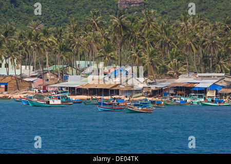 Porto di pesca Cang, un'isola di Phu Quoc, Vietnam Asia Foto Stock