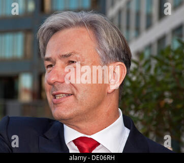 Klaus Wowereit, SPD, il Partito socialdemocratico tedesco, sindaco di Berlino, capitale della Germania, Europa Foto Stock