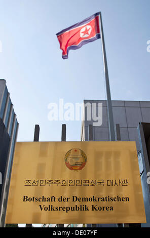 Ambasciata della Repubblica Popolare Democratica di Corea, Corea del Nord, Berlino Foto Stock