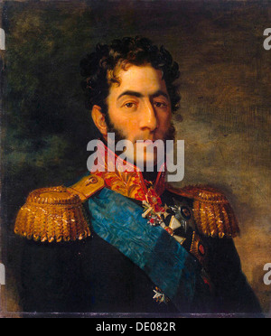 Il principe generale Pyotr Ivanovich Bagratiòn, soldato russo, (1820s). Artista: George Dawe Foto Stock