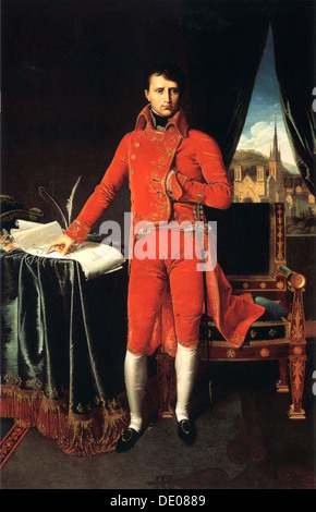 'Napoleone Bonaparte come Primo Console di Francia", 1803-1804. Artista: Jean-Auguste-Dominique Ingres Foto Stock