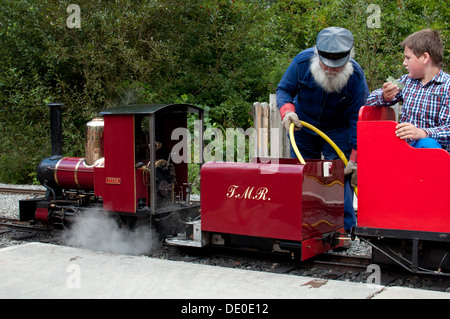 Legno Echills ferroviarie, Kingsbury Water Park, Warwickshire, Inghilterra, Regno Unito Foto Stock