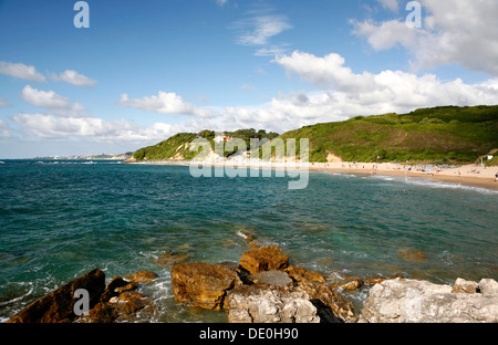 Costa atlantica vicino a Saint-Jean-de-Luz, Aquitaine, dipartimento Pyrénées-Atlantiques, Francia, Europa Foto Stock