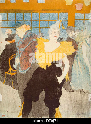 'La Clownesse al Moulin Rouge", 1897. Artista: Henri de Toulouse-Lautrec Foto Stock