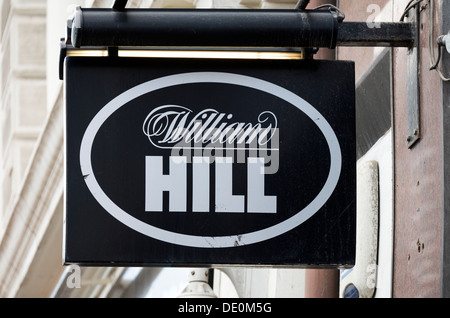 William Hill, bookmakers segno. Foto Stock