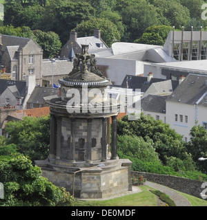 Monumento di Burns, Edimburgo, Scozia costruito nel 1830/1 da Thomas Hamilton Foto Stock