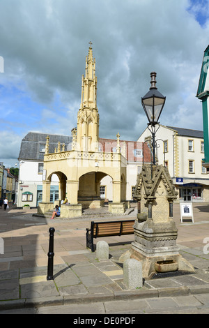 Market Place, Shepton Mallet, Somerset, Inghilterra, Regno Unito Foto Stock