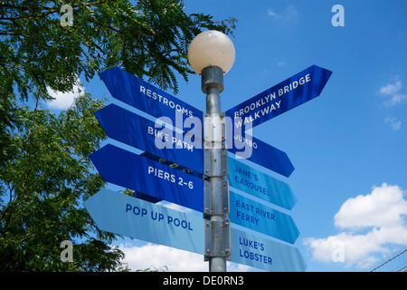 Ponte di Brooklyn Park Foto Stock