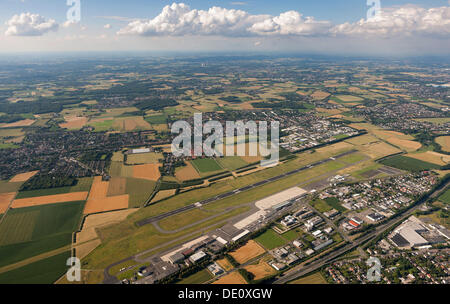 Foto aerea, Dortmund Airport EDLW, Holzwickede, la zona della Ruhr, Renania settentrionale-Vestfalia Foto Stock