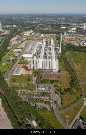 Vista aerea, fonderia di alluminio primario, Econova Industrial Estate, Bergeborbeck, Essen, la zona della Ruhr, Renania settentrionale-Vestfalia Foto Stock