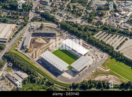 Vista aerea, il recentemente aperto stadium di Essen, la zona della Ruhr, Renania settentrionale-Vestfalia Foto Stock