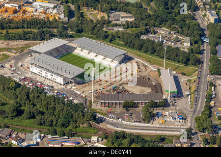 Vista aerea, il recentemente aperto stadium di Essen, la zona della Ruhr, Renania settentrionale-Vestfalia Foto Stock