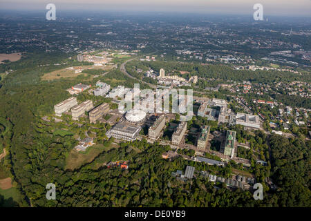 Vista aerea, la Ruhr University di Bochum, strofinare, Bochum, la zona della Ruhr, Renania settentrionale-Vestfalia Foto Stock