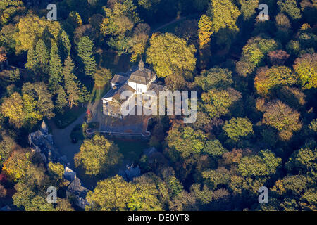 Vista aerea, Schloss Eller castello, Duesseldorf, nella Renania settentrionale-Vestfalia Foto Stock