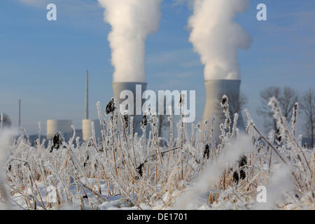 Gundremmingen centrale nucleare, la più potente centrale atomica in Germania, Gundremmingen vicino a Guenzburg, Bavaria Foto Stock