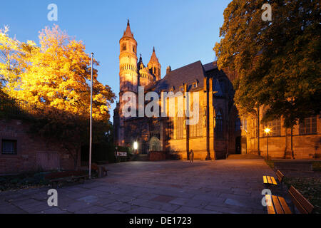 Cattedrale romanica di San Pietro in Worms, Cattedrale di Worms, facciata sud, Worm, Renania-Palatinato Foto Stock