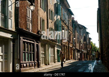 Street a Le Puy en Velay, Haute Loire, Auvergne Francia, Europa Foto Stock