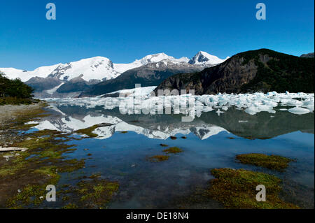 Lago Onelli, Cordillera, parco nazionale Los Glaciares, Sito Patrimonio Mondiale dell'UNESCO, Santa Cruz provincia, Patagonia, Argentina Foto Stock