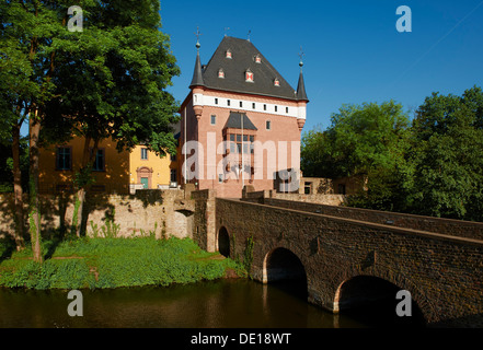 Il castello di Burgau, Dueren, Nord Reno-Westfalia, Germania Foto Stock