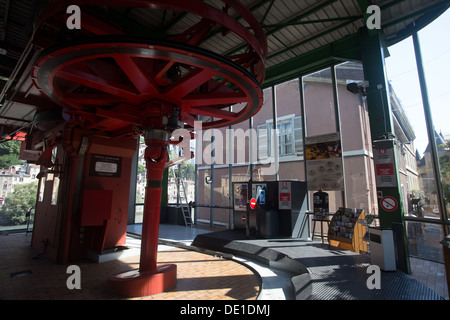 Grenoble funivia Rodano Alpi Francia Foto Stock