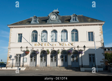 L' Hotel de Ville Honfleur Normandia Francia Foto Stock