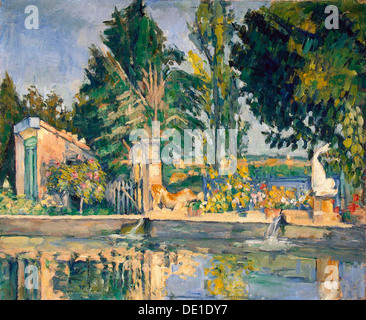 "Jas de Bouffan, il Pool', C1876. Artista: Paul Cezanne Foto Stock