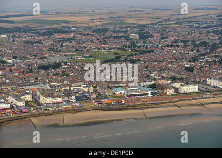 Fotografia aerea di Bridlington fronte mare Foto Stock