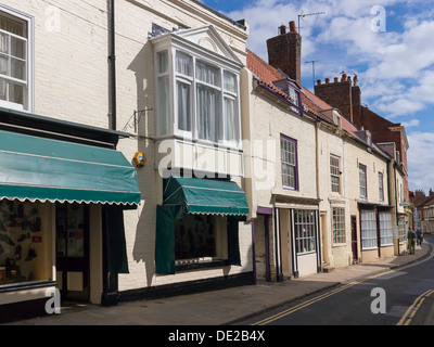 High Street in Bridlington Old Town East Yorkshire Inghilterra Foto Stock