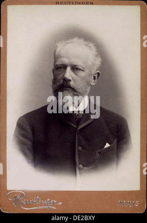 Peter Ilich Tchaikovsky, il compositore russo, fine del XIX secolo. Artista: Charles Reutlinger Foto Stock