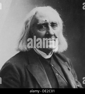 Franz Liszt, ungherese del compositore e pianista, 1886. Artista: Nadar Foto Stock